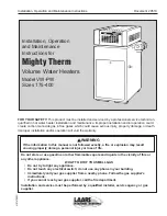 Preview for 1 page of Laars Mighty Therm PW-175 Installation & Operation Manual