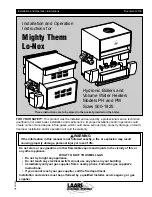 Laars Mighty Therm Installation And Operation Instructions Manual preview