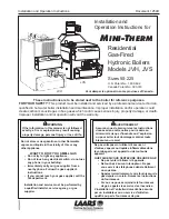 Laars Mini-Therm JVH Installation And Operation Instruction preview