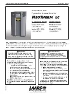 Предварительный просмотр 1 страницы Laars NTH1000 Installation And Operation Instructions Manual