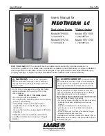 Laars NTV1700 User Manual preview