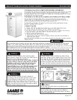 Laars Outdoor Cover Installation Manual preview