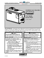 Laars Pennant PNCP 1000 Installation And Operation Instructions Manual preview