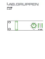 Lab.gruppen iP 450 User Manual preview