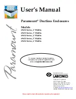 Labconco 69632 Series User Manual preview