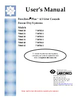 Labconco 7386020 User Manual preview