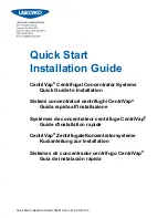 Labconco CentriVap-105 Cold Trap Quick Start Installation Manual preview