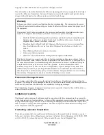 Preview for 2 page of Labconco FreeZone 7949020 User Manual