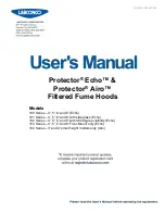 Preview for 1 page of Labconco Protector Echo 180 Series User Manual