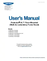 Preview for 1 page of Labconco Protector XL 1120 Series User Manual