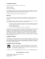 Preview for 3 page of Labconco Protector XStream 9840400 User Manual