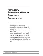 Preview for 52 page of Labconco Protector XStream 9840400 User Manual