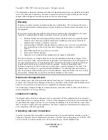 Preview for 2 page of Labconco Purifier 3970200 User Manual