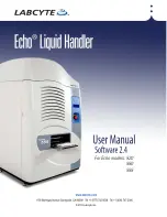 Labcyte Echo 520 User Manual предпросмотр