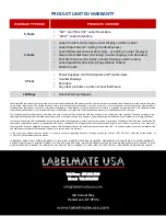 Предварительный просмотр 8 страницы Labelmate UNI-CAT-1-INCH User Manual