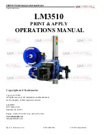 Preview for 64 page of LabelMill LM3510 Operation Manual