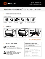 Preview for 1 page of LabelTac 4 Quick Start Manual