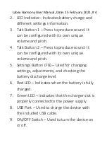 Preview for 4 page of Labex HARMONY ELECTROLARYNX User Manual