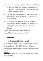 Preview for 11 page of Labex HARMONY ELECTROLARYNX User Manual