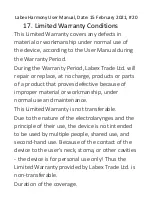 Preview for 20 page of Labex HARMONY ELECTROLARYNX User Manual