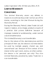 Preview for 25 page of Labex INSPIRATION ELECTROLARYNX User Manual