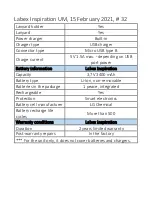 Preview for 32 page of Labex INSPIRATION ELECTROLARYNX User Manual