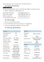 Предварительный просмотр 12 страницы Labex INSPIRATION User Manual
