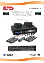 Предварительный просмотр 1 страницы Labgear HDBT HD2-MX8X8-70K User Manual