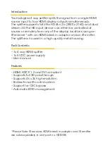 Preview for 2 page of Labgear HDM 4SP4K User Manual