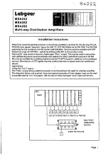 Labgear MSA242 Installation Instructions предпросмотр