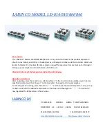 Preview for 2 page of Labinco LD-816 Quick Start Manual