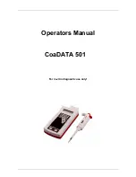 Предварительный просмотр 1 страницы Labitec CoaDATA 501 Operator'S Manual