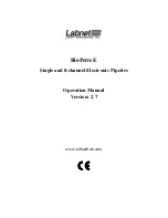 Предварительный просмотр 1 страницы Labnet BioPette E BE20-1 series Operation Manual