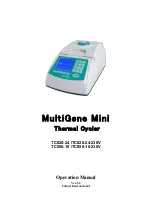 Предварительный просмотр 1 страницы Labnet MultiGene Mini Operation Manual