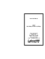 Предварительный просмотр 1 страницы Labnet Spectrafuge 24D Instruction Manual