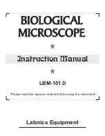 Labnics Equipment LBM-101 D Instruction Manual preview