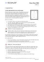 Предварительный просмотр 4 страницы LaboGene SCANLAF M-1200 User Manual