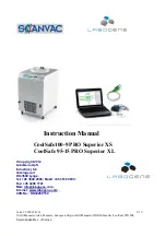 Предварительный просмотр 1 страницы LaboGene SCANVAC CoolSafe 95-15 PRO Superior XL Instruction Manual