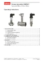 Предварительный просмотр 1 страницы Labom COMPACT CB6 Series Operating Instructions