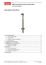 Labom CX6001 Series Operating Instructions предпросмотр