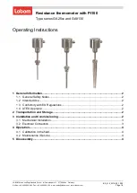 Предварительный просмотр 1 страницы Labom GA25 Series Operating Instructions