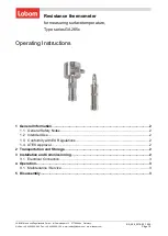 Labom GA265 Series Operating Instructions preview