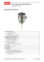 Предварительный просмотр 1 страницы Labom MiniTherm GV4730 Series Operating Instructions Manual