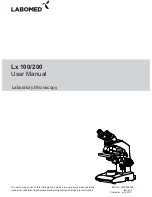 Preview for 1 page of Labomed Lx 100 User Manual