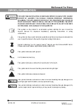 Preview for 3 page of Labomed PRIMA WALL MOUNT User & Installation Manual