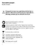 Preview for 5 page of LABORATOIRE MARQUE VERTE Digitensio Poignet PRO Instruction Manual