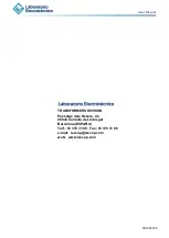 Предварительный просмотр 8 страницы Laboratorio Electrotecnico AEP-7 User Manual