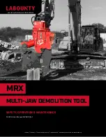 Labounty MRX Series Safety, Operation & Maintenance предпросмотр