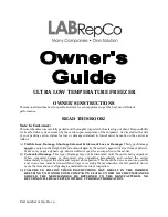 LabRepCo GM-ULT-1786 Owner'S Manual preview