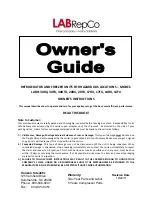 LabRepCo LABH?14FF Owner'S Manual предпросмотр